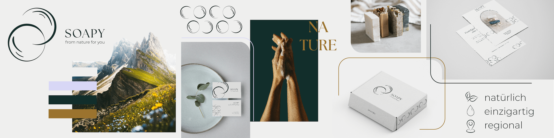 Stylescape zur Darstellung des neuen Branding